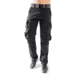 CARGOHOSE KEN IV SCHWARZ (O. GÜRTEL)