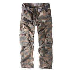 CARGOHOSE KEN OLIV-CAMO (O. GÜRTEL)