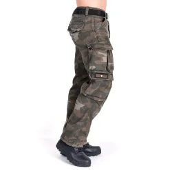 CARGOHOSE KEN OLIV-CAMO (O. GÜRTEL)