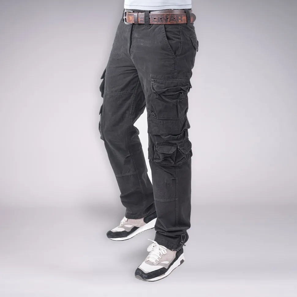 CARGOHOSE KEN SCHWARZ (O. GÜRTEL)