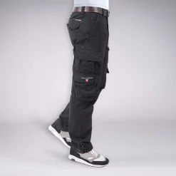 CARGOHOSE KEN SCHWARZ (O. GÜRTEL)