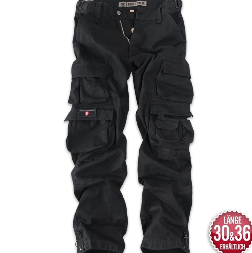 CARGOHOSE KEN SCHWARZ (O. GÜRTEL)