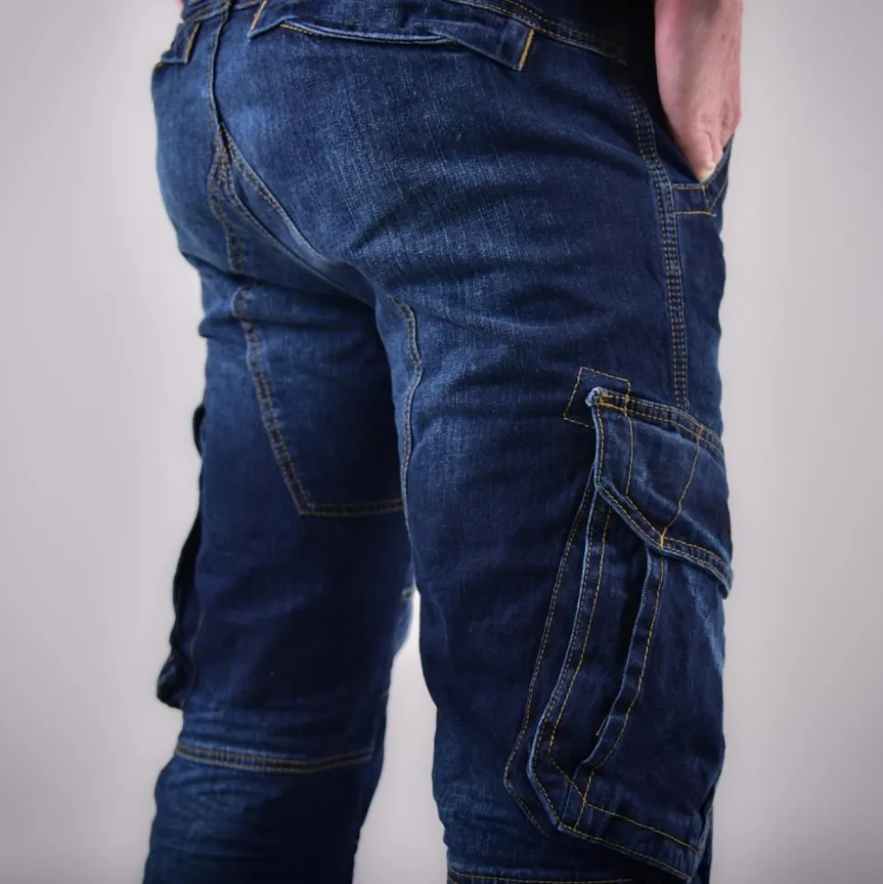 CARGOJEANS STAHLHEIM II DENIM-BLUE (O. GÜRTEL)