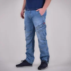 CARGOJEANS STAHLHEIM II DENIM-LIGHTBLUE (O. GÜRTEL)