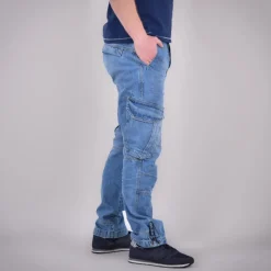 CARGOJEANS STAHLHEIM II DENIM-LIGHTBLUE (O. GÜRTEL)