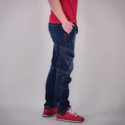 CARGOJEANS STAHLHEIM II DENIM-BLUE (O. GÜRTEL)