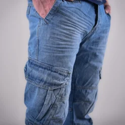 CARGOJEANS STAHLHEIM II DENIM-LIGHTBLUE (O. GÜRTEL)