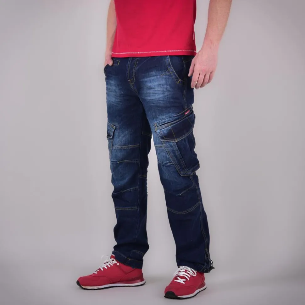 CARGOJEANS STAHLHEIM II DENIM-BLUE (O. GÜRTEL)