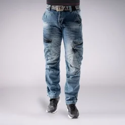 CARGOJEANS STAHLHEIM II MITTELBLAU (O. GÜRTEL)