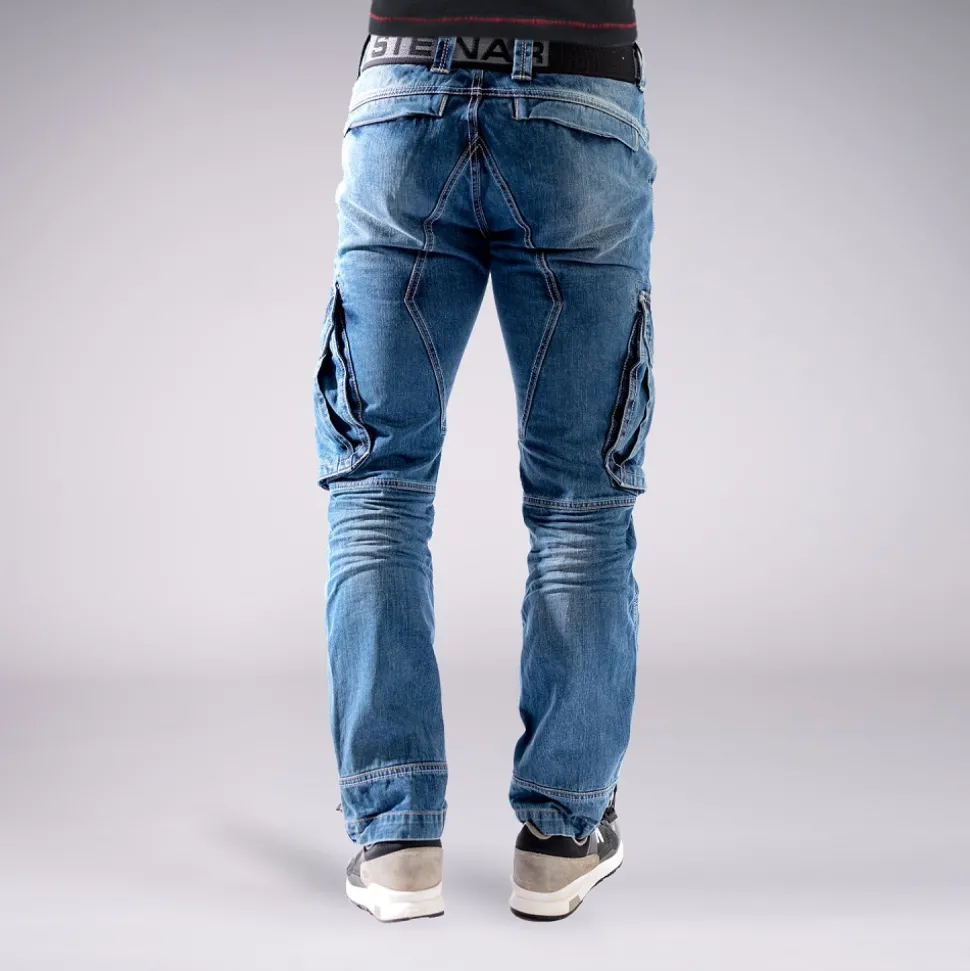 CARGOJEANS STAHLHEIM II MITTELBLAU (O. GÜRTEL)