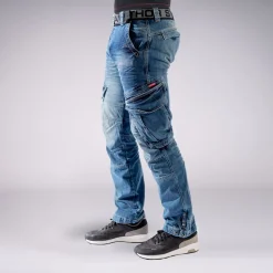 CARGOJEANS STAHLHEIM II MITTELBLAU (O. GÜRTEL)