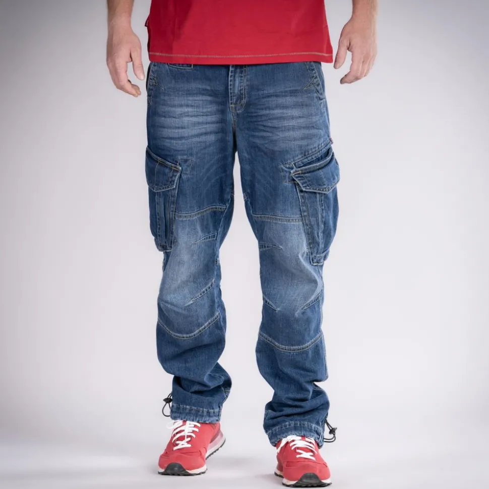 CARGOJEANS STAHLHEIM II MITTELBLAU (O. GÜRTEL)
