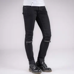 DAMEN JEANS SKARE SCHWARZ