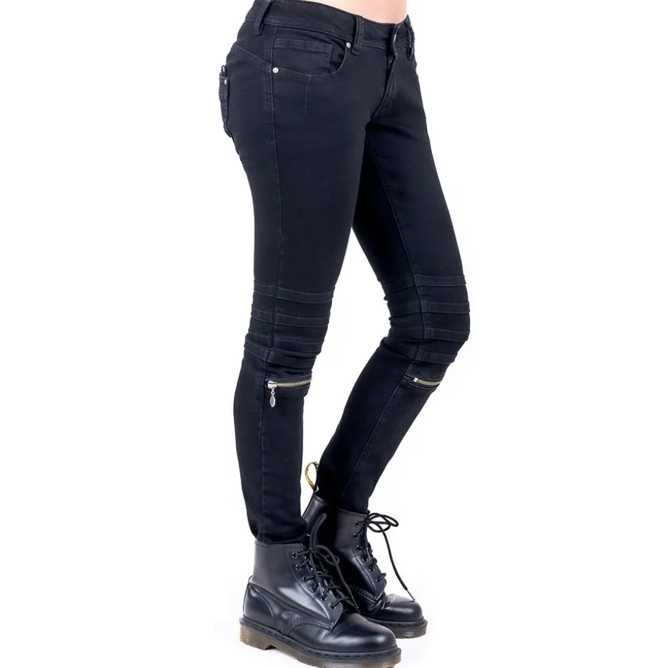DAMEN JEANS SKARE SCHWARZ