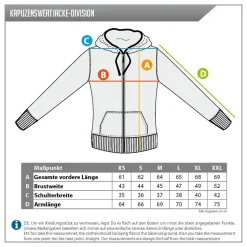 DAMEN KAPUZENJACKE DIVISION