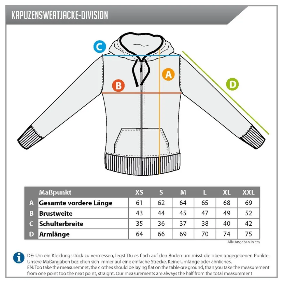 DAMEN KAPUZENJACKE DIVISION