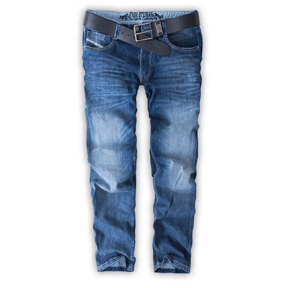 JEANS HALDOR MITTELBLAU (O. GÜRTEL)
