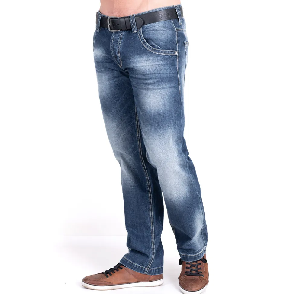 JEANS HARØY DENIM-BLAU (O. GÜRTEL)
