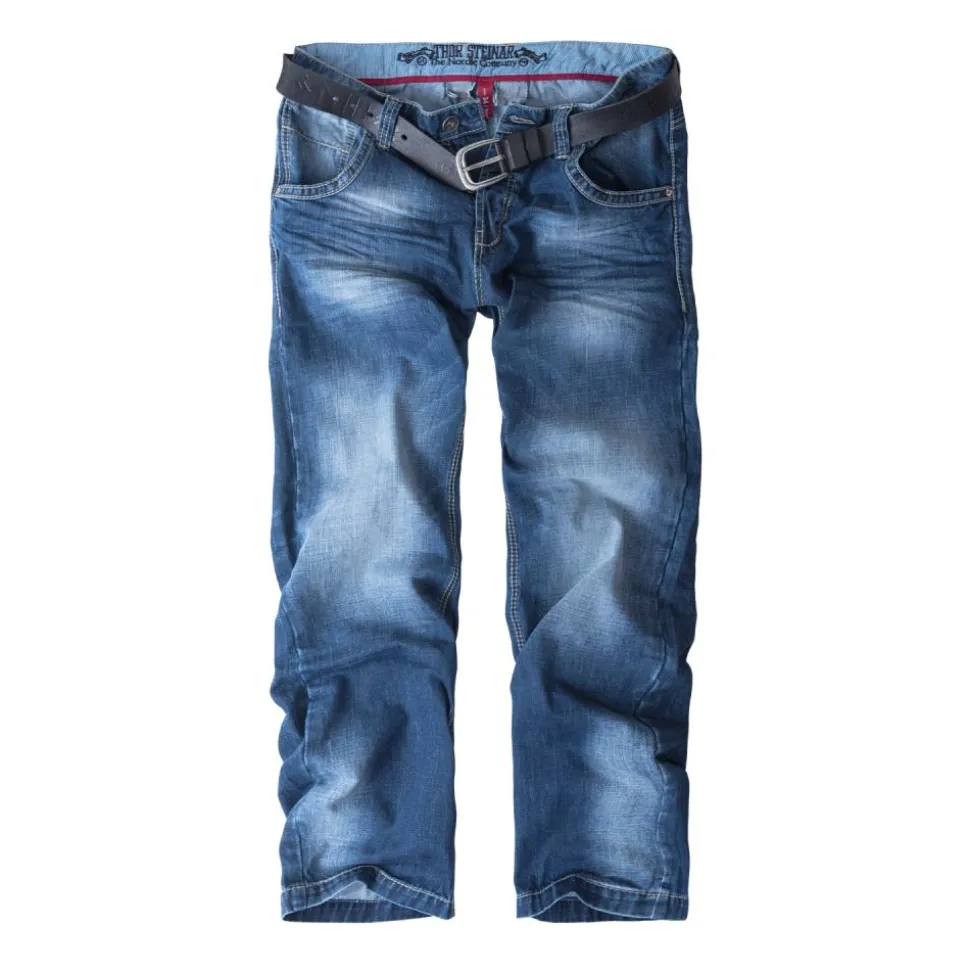 JEANS HARØY DENIM-BLAU (O. GÜRTEL)